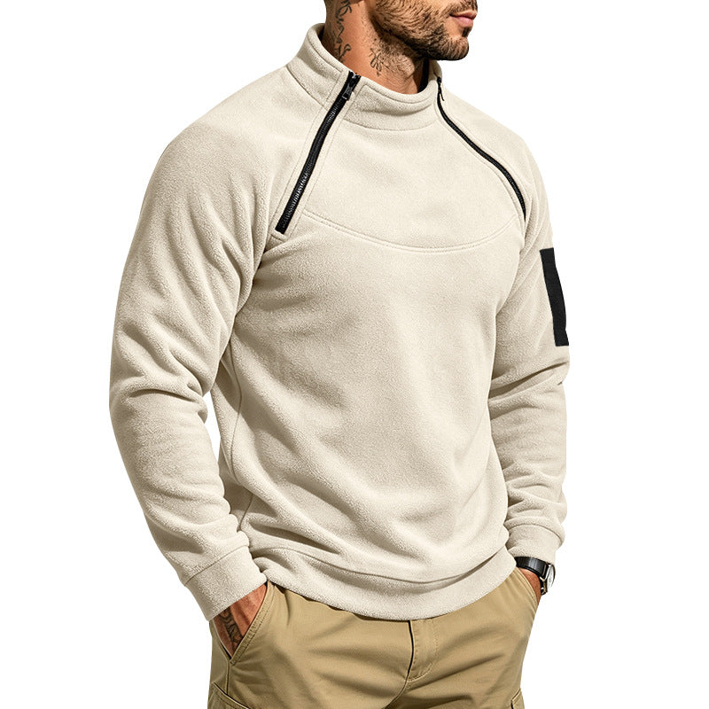 Blake Holloway Dual-Zip Stand Collar Pullover