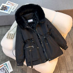 Rosella Cinch Waist Fleece Lined Jacket