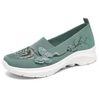 Élise Flyknit Floral Orthepedic Walking Slip-Ons