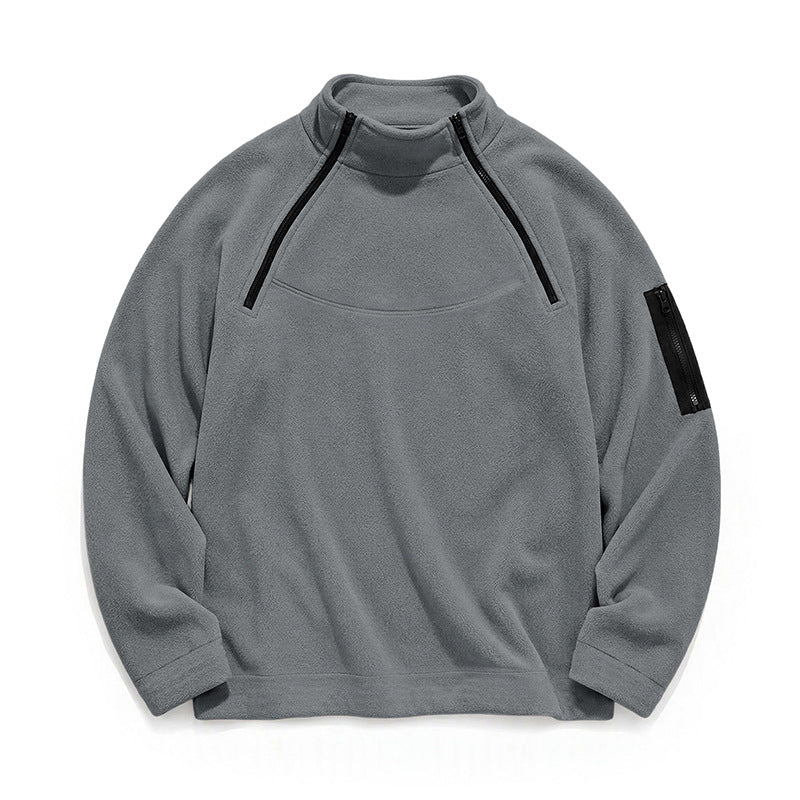 Blake Holloway Dual-Zip Stand Collar Pullover