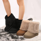Élise Cozy Fur Cuff Winter Booties