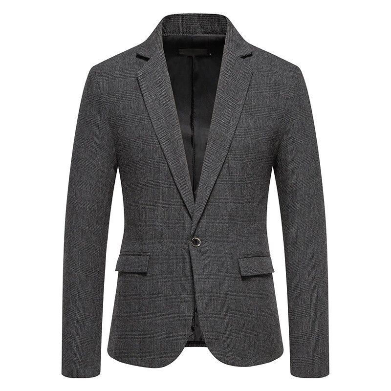 Clifford Signature Wool Blend One-Button Blazer