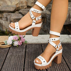 Élise Roman Gladiator Platform Heels