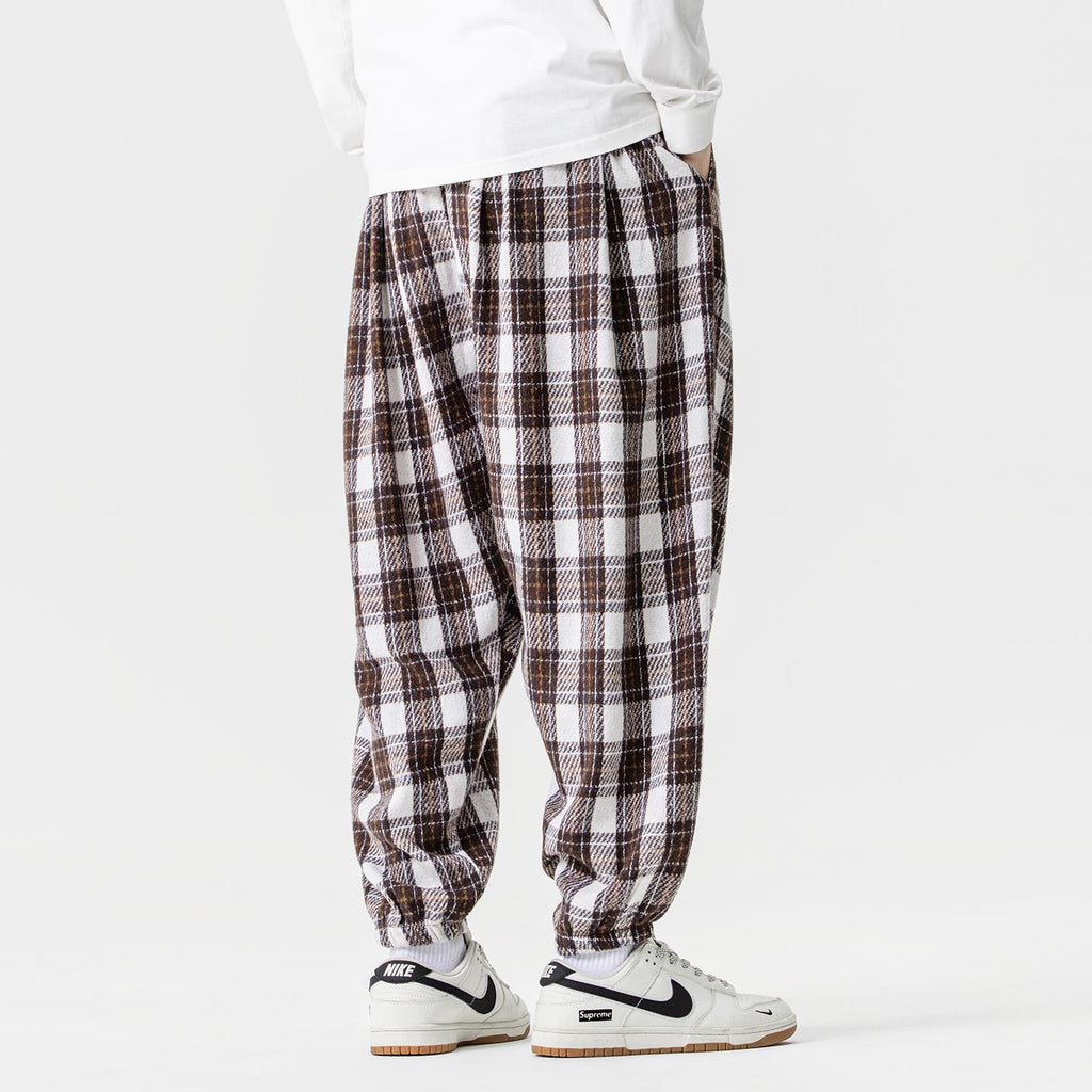 Urban Theory Plaid Baggy Jogger Pants
