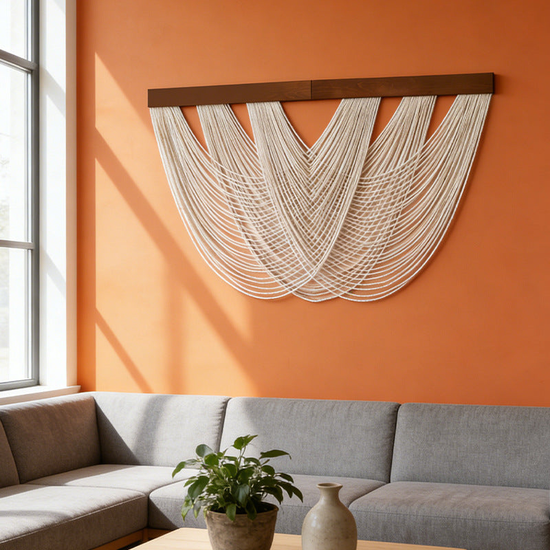 Thise Nordic Mahogany Woven Tapestry