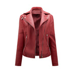 Léa Classic Moto Vegan Leather Jacket