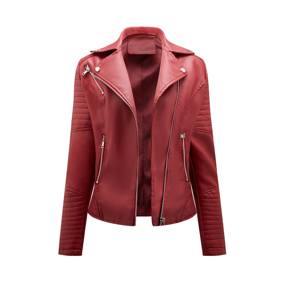 Léa Classic Moto Vegan Leather Jacket