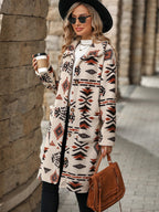 Léa Women's Long Winter Boho Indigenous Coat