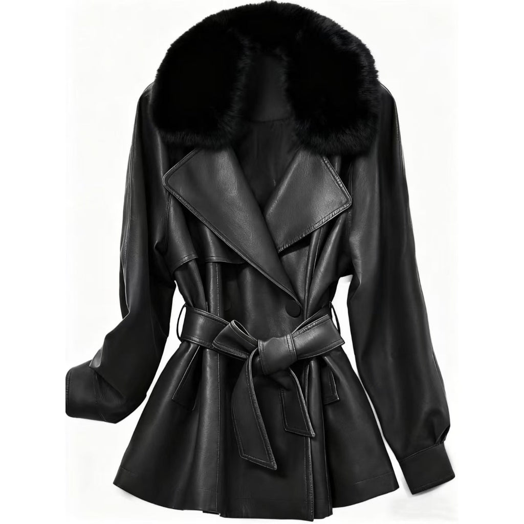 Avéra Fleece Lined Double-Breasted Jacket