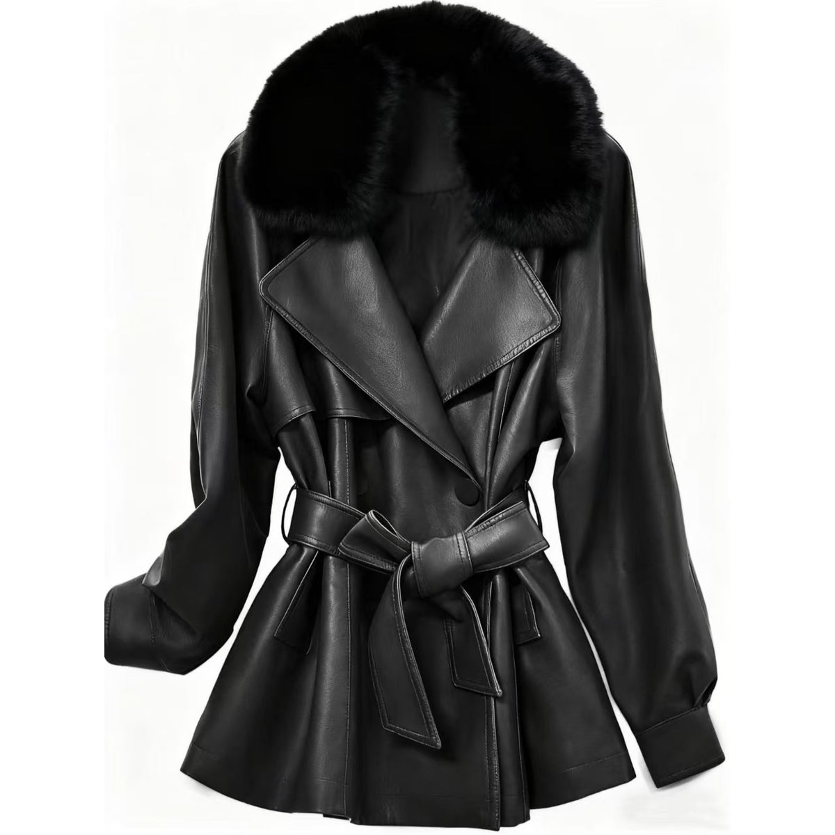 Avéra Fleece Lined Double-Breasted Jacket