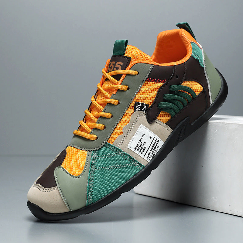 Jonathan Vintage Patchwork Low-Top Trainer