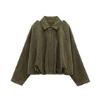 Léa Lightweight Bat Sleeve Bomber Jacket