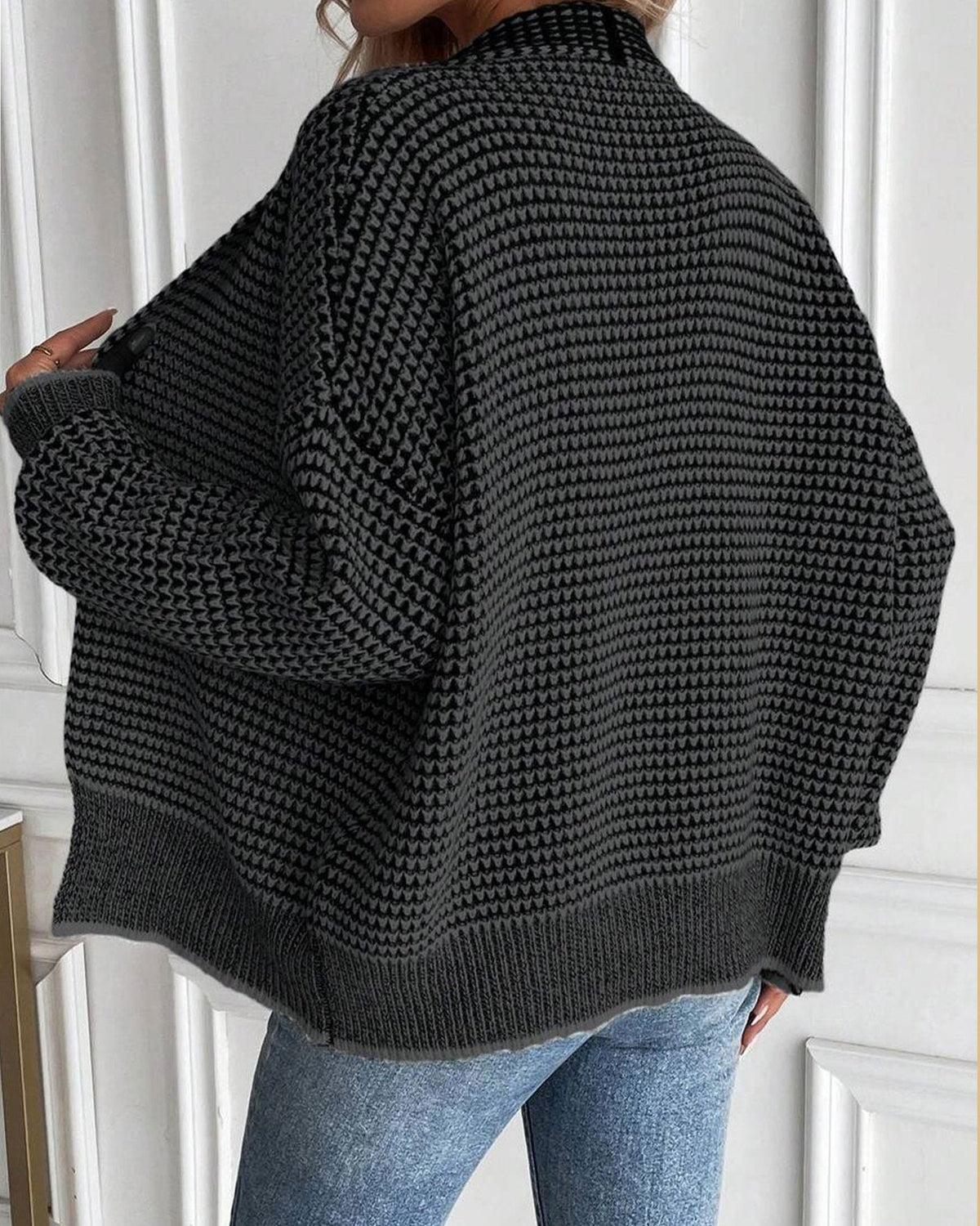 Léa Open Knit Japanese Weave Cardigan