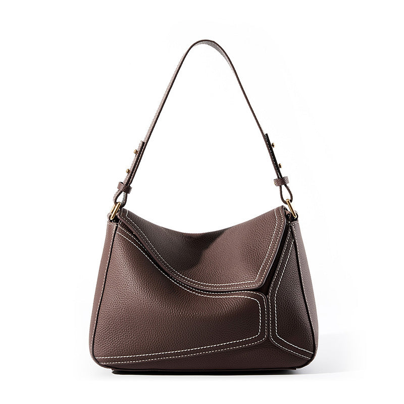 Élise Pillow Leather Underarm Handbag