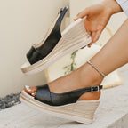 Élise Open-Toe Vacation Espadrilles Sandals