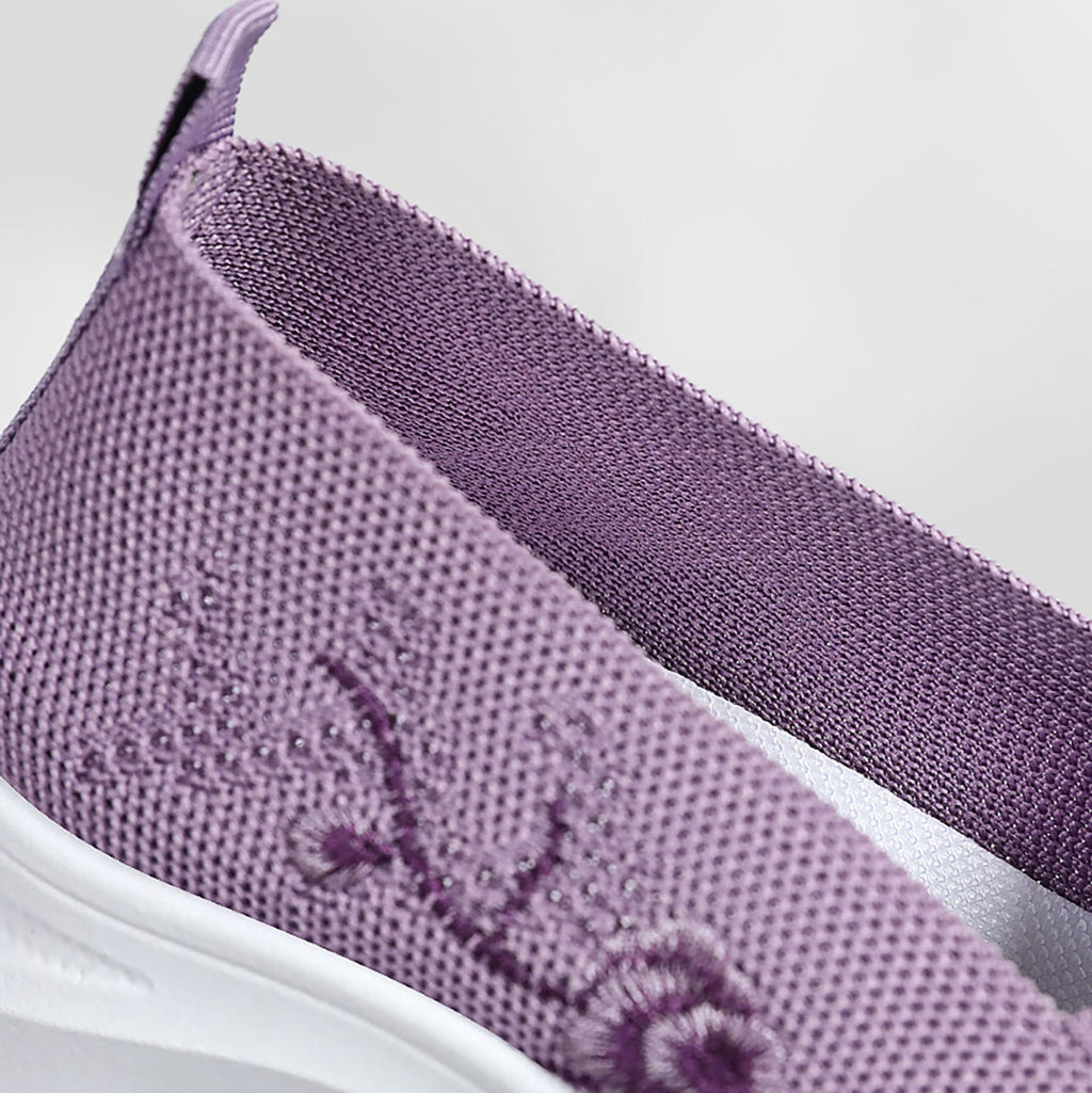 Élise Flyknit Floral Orthepedic Walking Slip-Ons