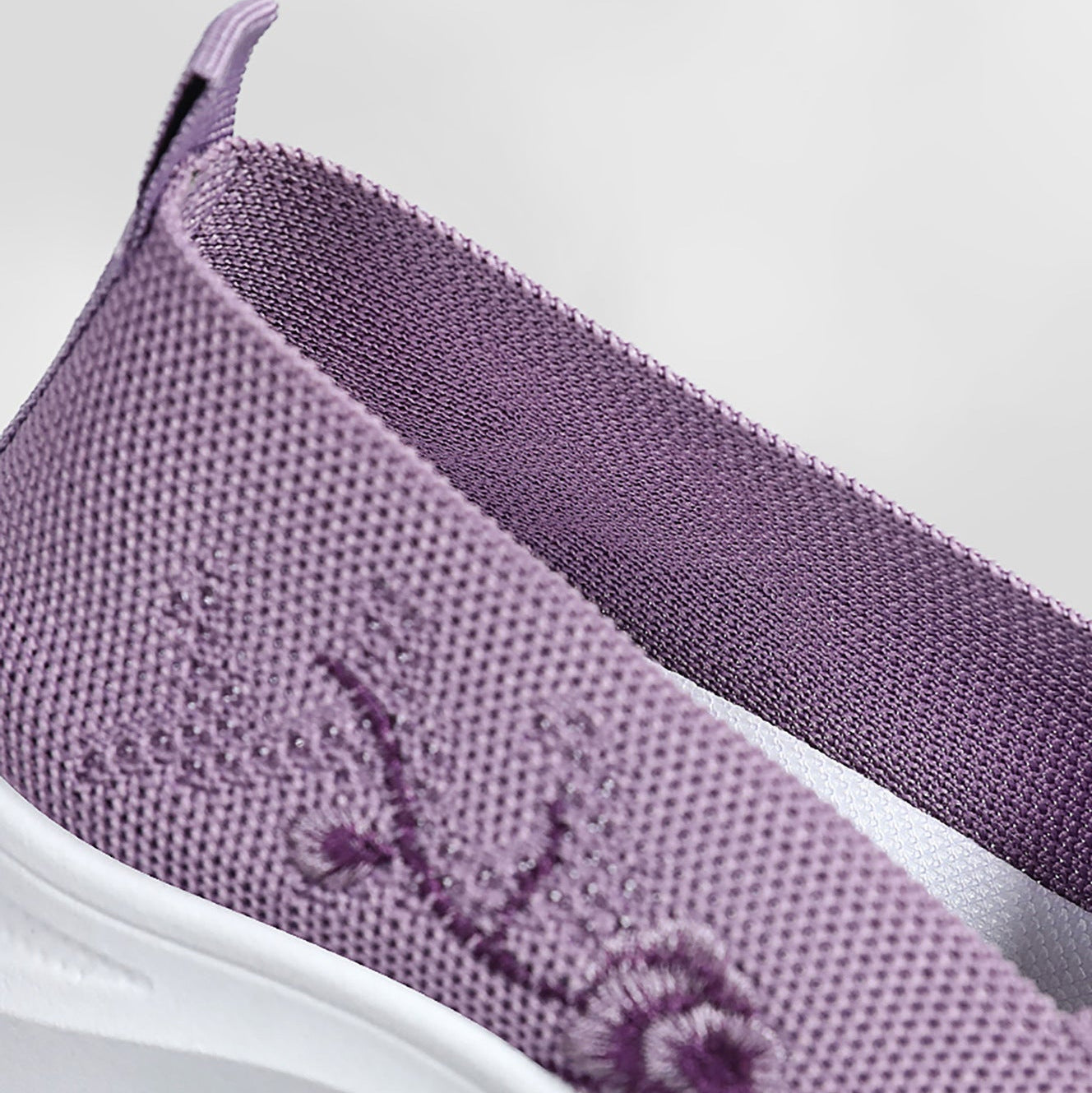 Élise Flyknit Floral Orthepedic Walking Slip-Ons