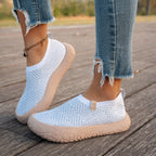 Élise Checkered Knitted Comfortable Orthopedic Walking Shoes