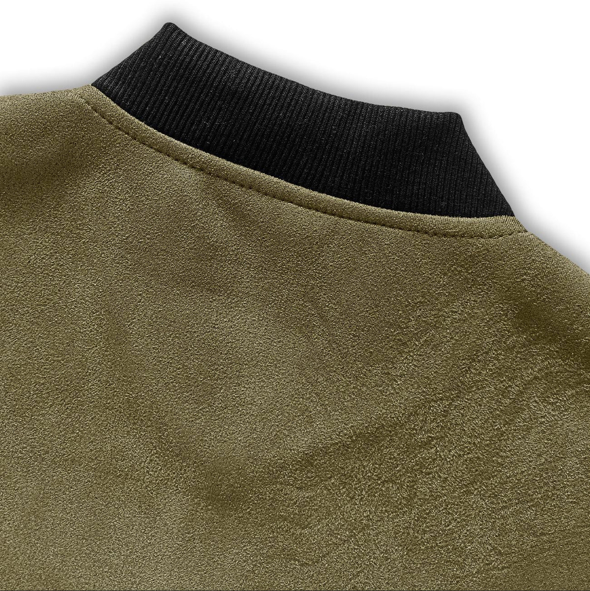 Clifford Minimal Suede Bomber Jacket