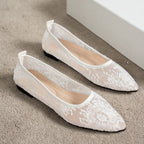 Élise Mary Jane Lace Ballet Flats