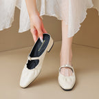 Élise Parisian Chic Square Toe Mary Jane Flats