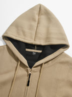 Sterling Waffle Knit Full-Zip Hoodie