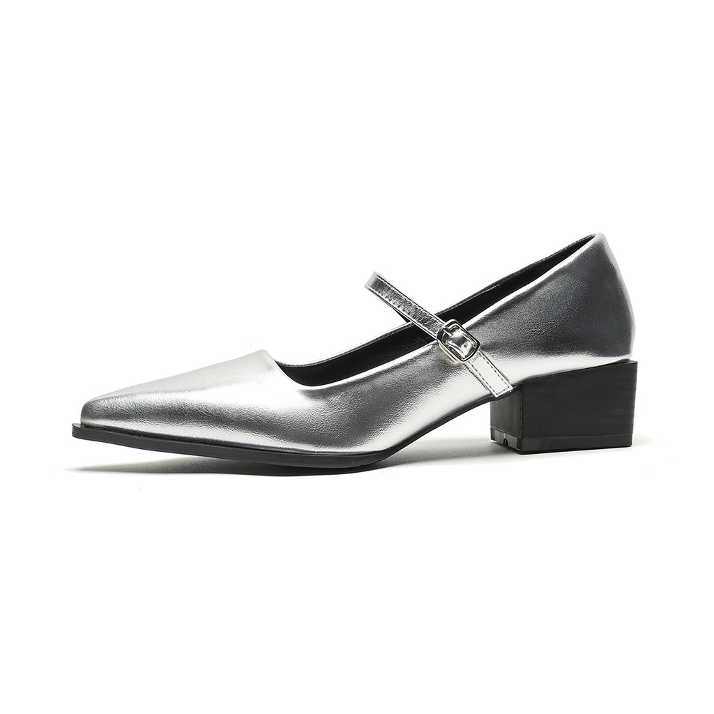 Élise French Pointed Toe Mary Jane Heels