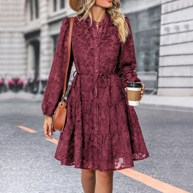 Léa Vintage Floral Lace Midi Dress