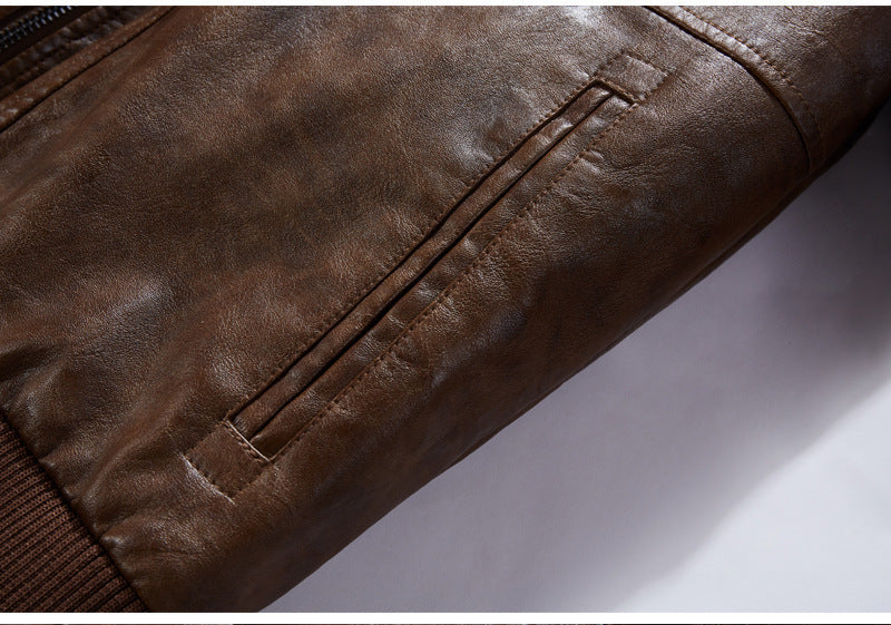 Stryde Vintage Aviator Layered Hoodie Jacket