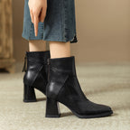 Élise Sculpted Block Heel Ankle Boots