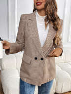 Léa Women's Formal Plaid Business Casual Jacket