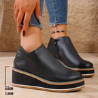 Alessia Winter Platform Side Zipper Booties