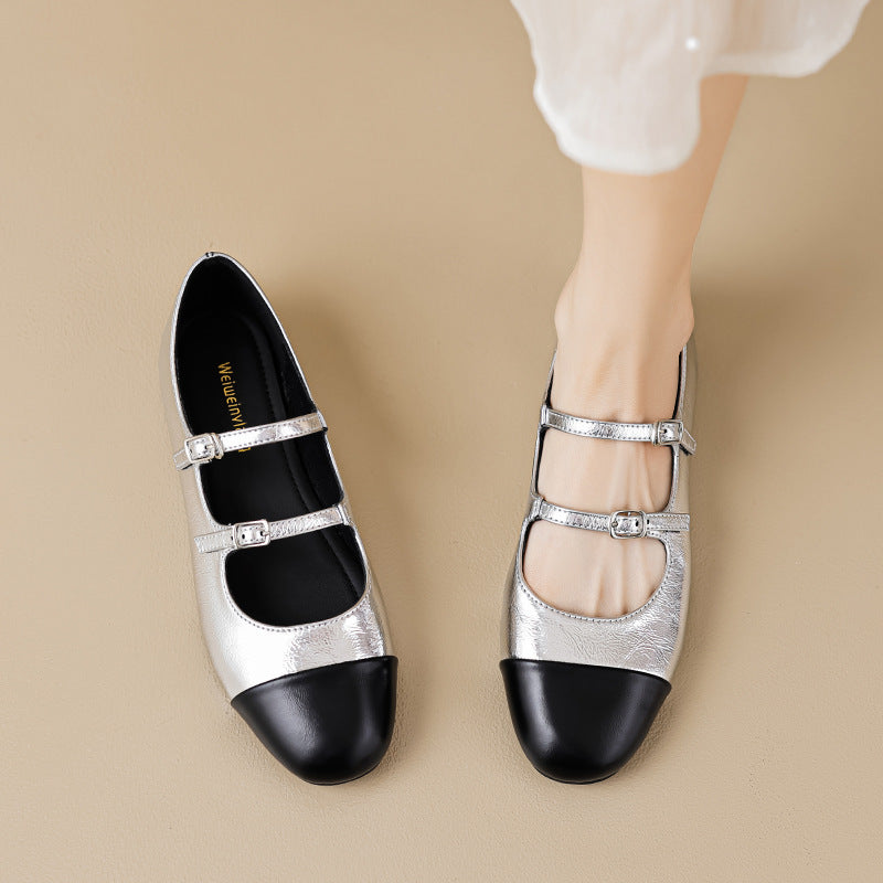 Élise French Vintage Ballet Mary Jane Flats