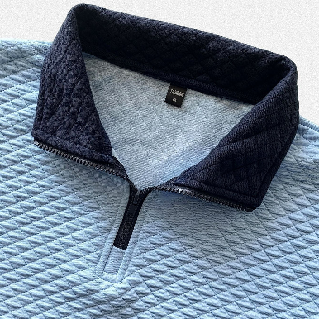 Sterling Diamond Quilt Stand Collar Top