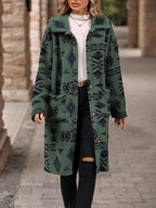 Léa Women's Long Winter Boho Indigenous Coat