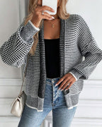 Léa Open Knit Japanese Weave Cardigan