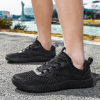 Landstrider Breathable Mesh Wide-Toe Walking Sneakers