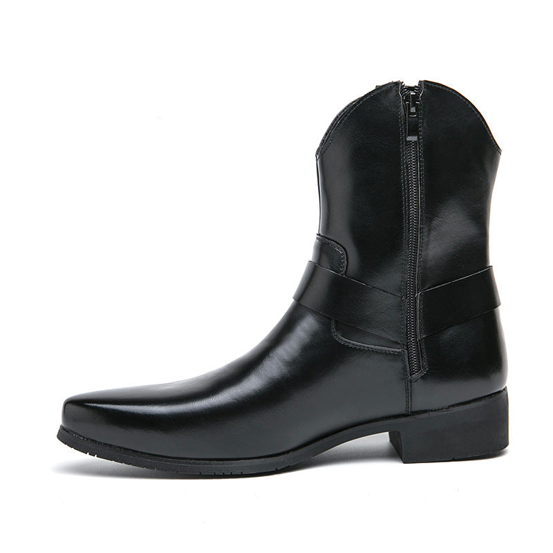 Sterling Pointed-Toe High Top Western Boots