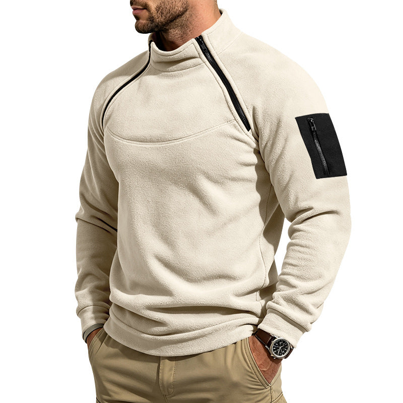 Blake Holloway Dual-Zip Stand Collar Pullover