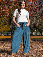 Josephine Relaxed Corduroy Wide-Leg Pants