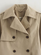 Léa Lightweight Crop Trench Coat