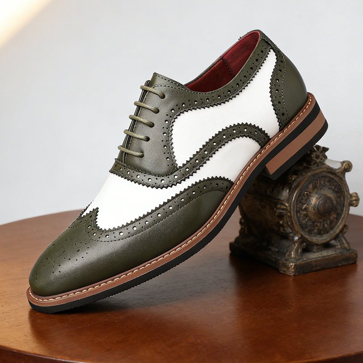 Stirling Two-Tone Wingtip Dress Oxfords