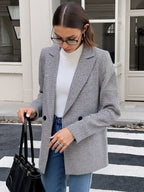 Léa Women's Formal Plaid Business Casual Jacket