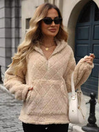 Léa Velvety Ultra Plush Quilted Hoodie