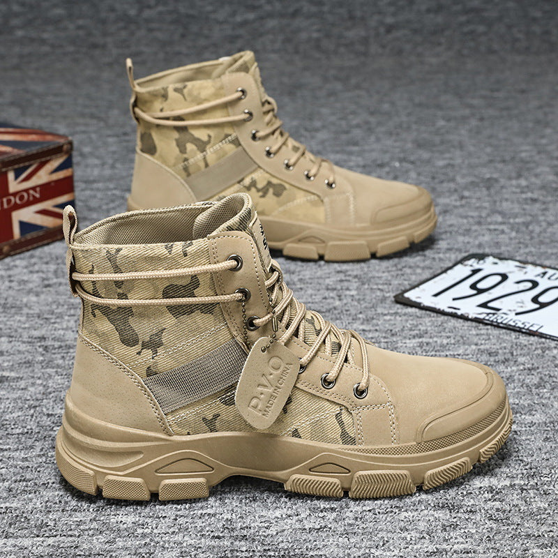 Ridge Rugged Camouflage Work Boots