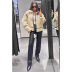 Luciel Plush Fleece Aviator Jacket