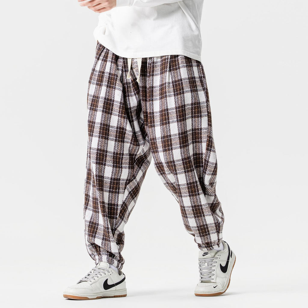 Urban Theory Plaid Baggy Jogger Pants