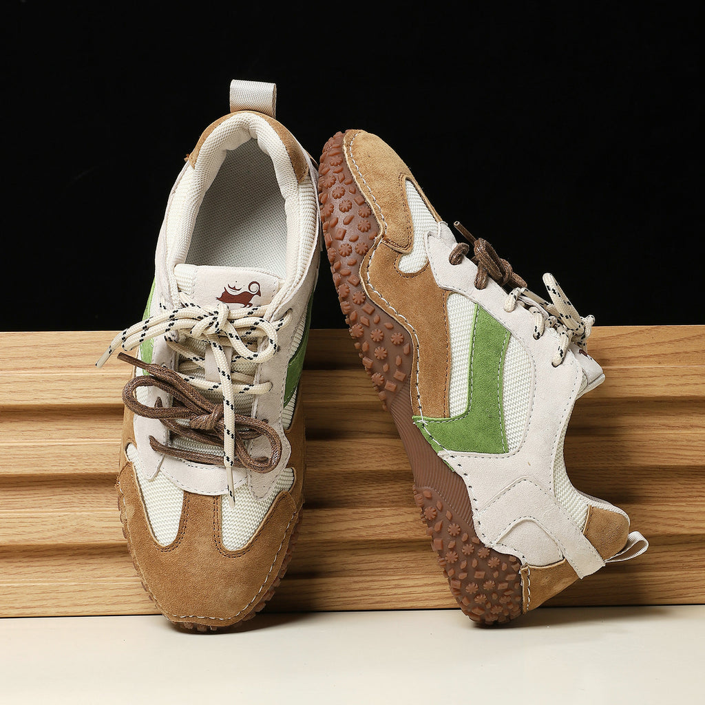 Élise Vintage Rugged Walking Sneakers