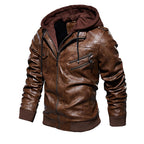Stryde Vintage Aviator Layered Hoodie Jacket