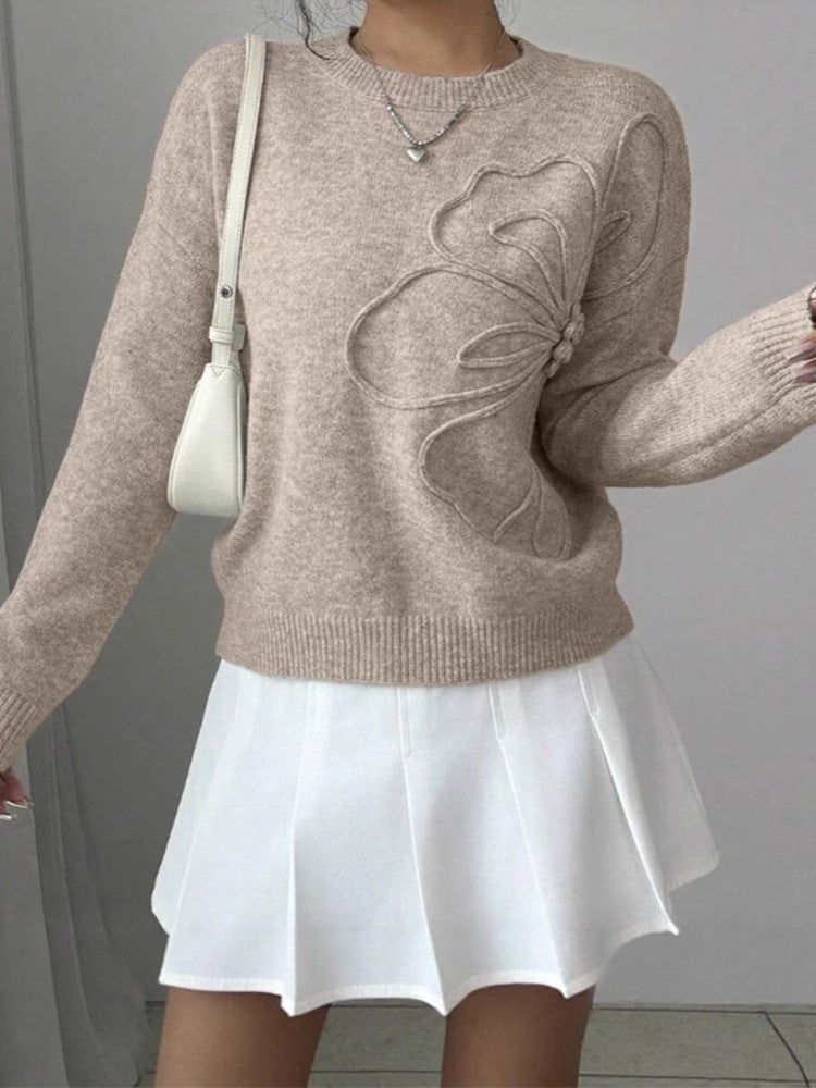 Léa Floral Embroidered Knit Pullover